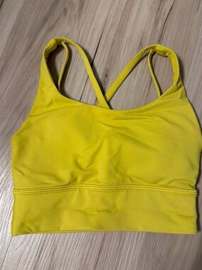 lululemon athletica Yellow Crossback Sports Bra size 2